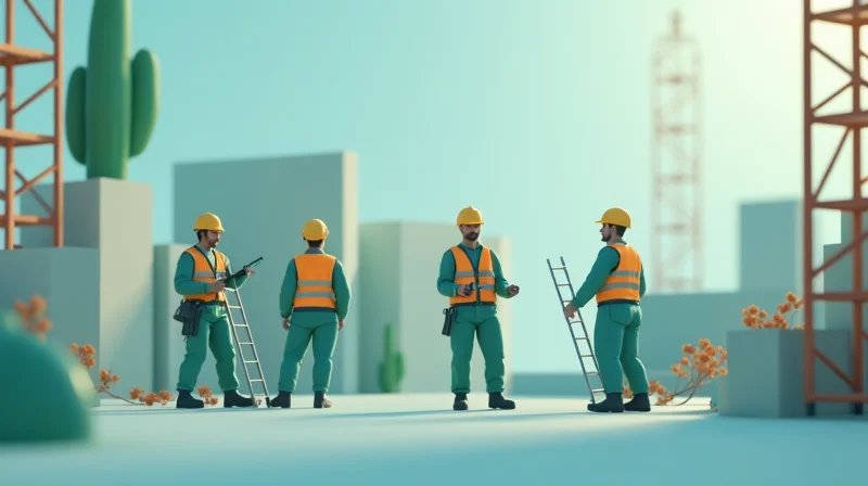 Illustrazione per Badge di Cantiere Digitale 2026: Come Funziona