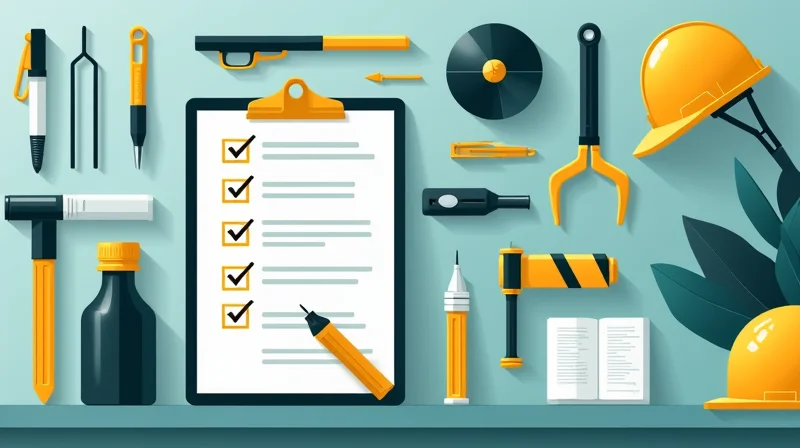 Illustrazione per Checklist Sicurezza Lavoro: 50 Punti Essenziali