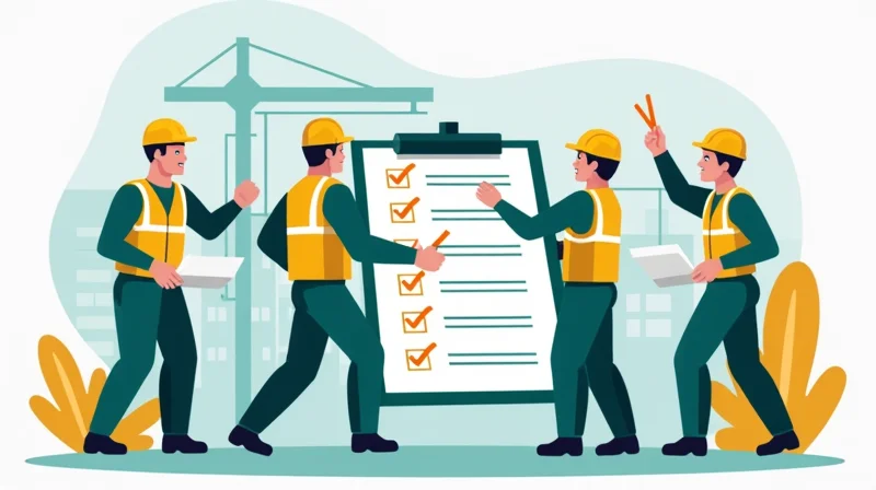 Illustrazione per Checklist Sicurezza Lavoro: 50 Punti Essenziali