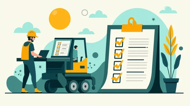 Illustrazione per Checklist Sicurezza Lavoro: 50 Punti Essenziali