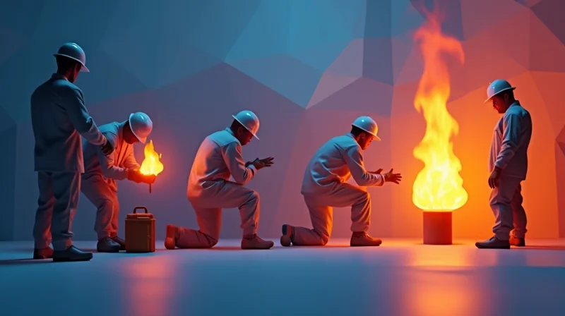 Illustrazione per Corso Antincendio: Livelli 1, 2, 3