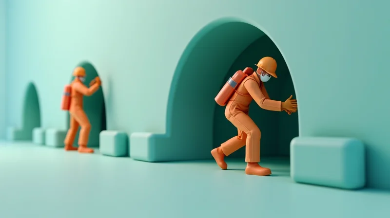 Illustrazione per Lavori in Ambienti Sospetti di Inquinamento