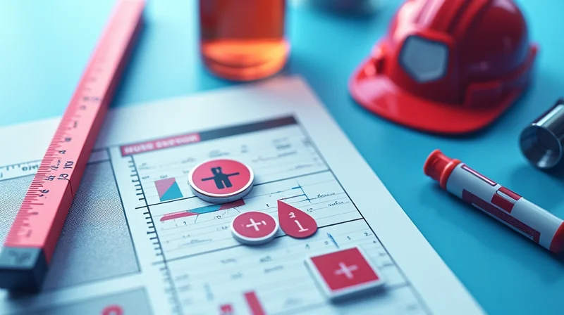 Illustrazione per Segnalazione e Analisi Near Miss in Cantiere: Guida Pratica