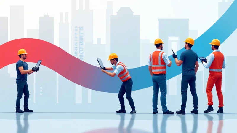 Illustrazione per Segnalazione e Analisi Near Miss in Cantiere: Guida Pratica