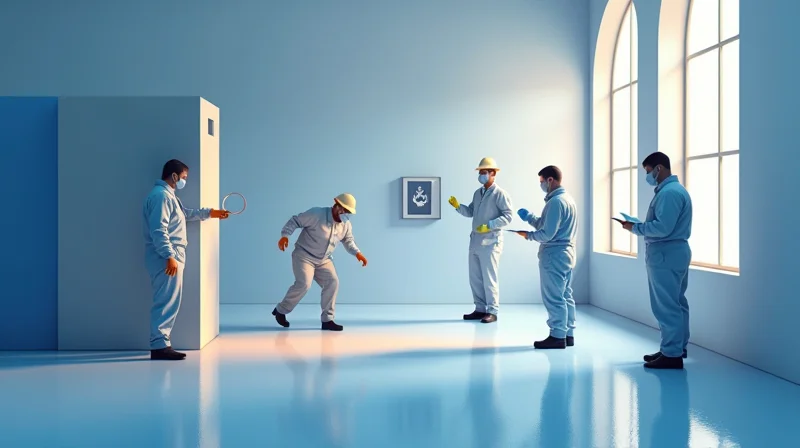 Illustrazione per Rischio Radon nei Luoghi di Lavoro
