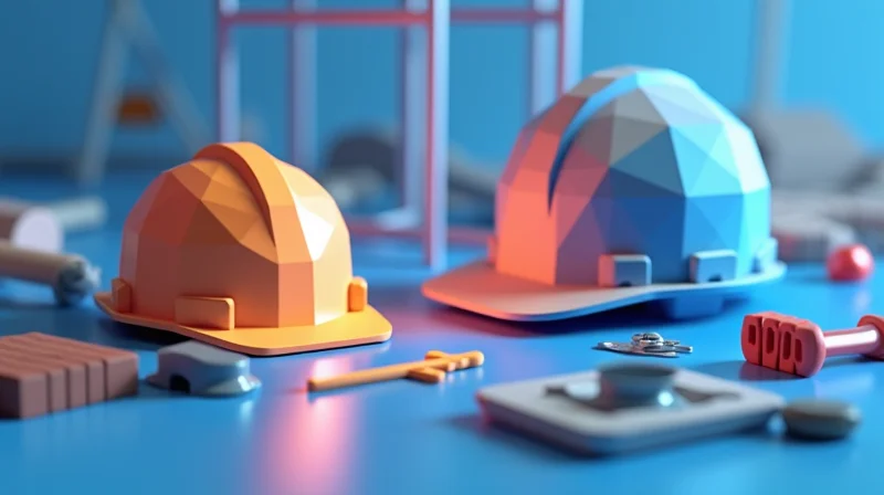 Illustrazione per Sicurezza nei Cantieri Edili: Guida Completa