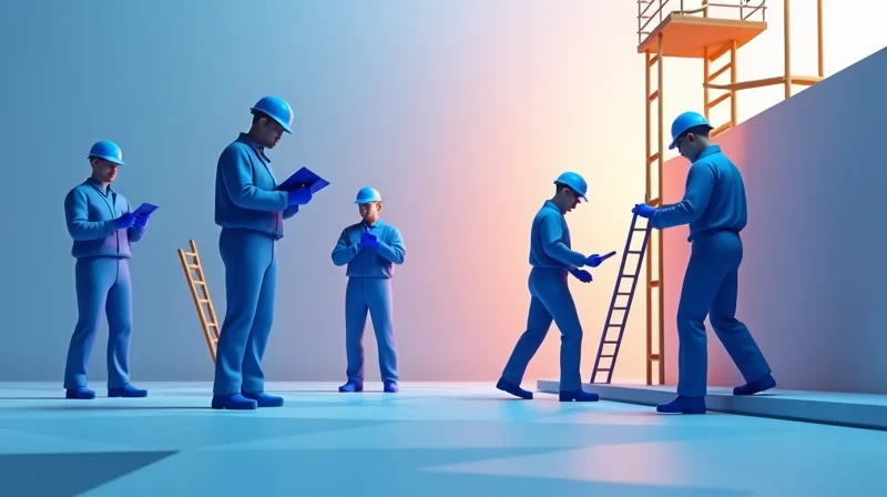 Illustrazione per Sicurezza nei Cantieri Edili: Guida Completa