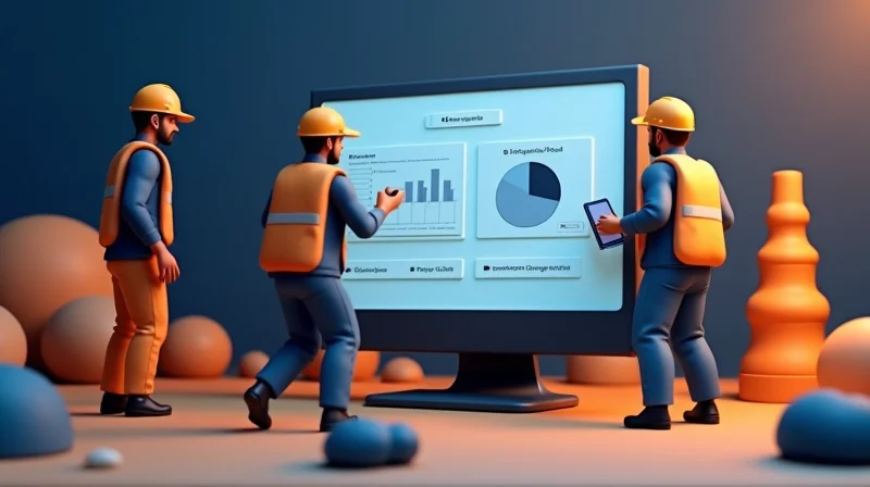 Illustrazione per Software Gestione Sicurezza Lavoro: Guida alla Scelta