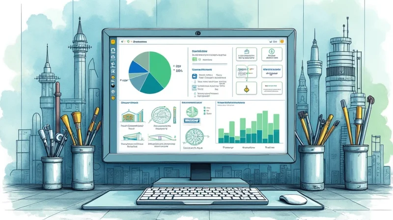 Illustrazione per Software sicurezza sul lavoro per cooperative e servizi alla persona