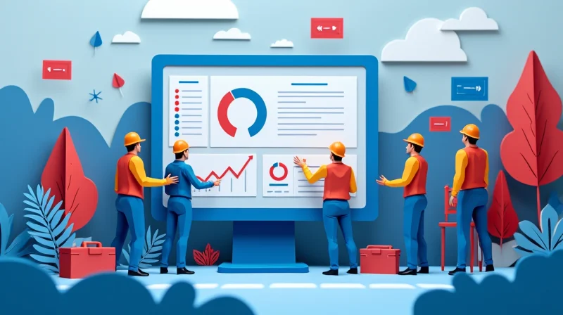 Illustrazione per Software sicurezza sul lavoro per aziende metalmeccaniche