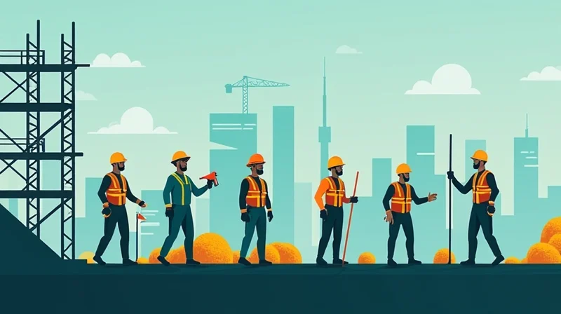 Illustrazione per Software sicurezza sul lavoro per imprese edili