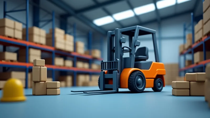 Illustrazione per Software sicurezza sul lavoro per logistica e magazzini