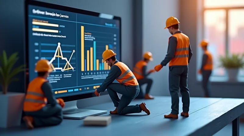 Illustrazione per Software sicurezza sul lavoro per facility management