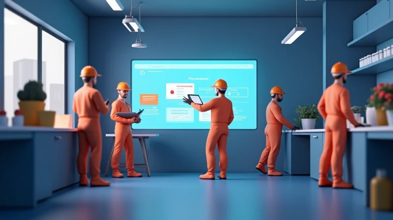 Illustrazione per Software sicurezza sul lavoro per ristoranti, bar e cucine professionali