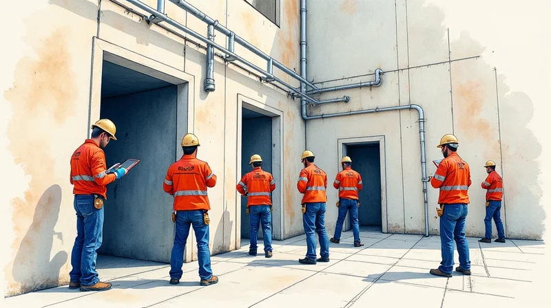 Illustrazione per Spazi Confinati: Rischi e Procedure di Sicurezza